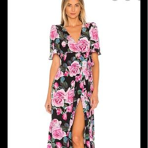 Selkie Park Ave Rose Wrap Dress